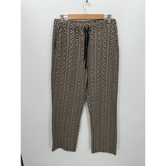 Forever 21 Other - Forever 21 Pants Mens Size L Cream Geometric Printed Casual Slim NWT Vaca Resort